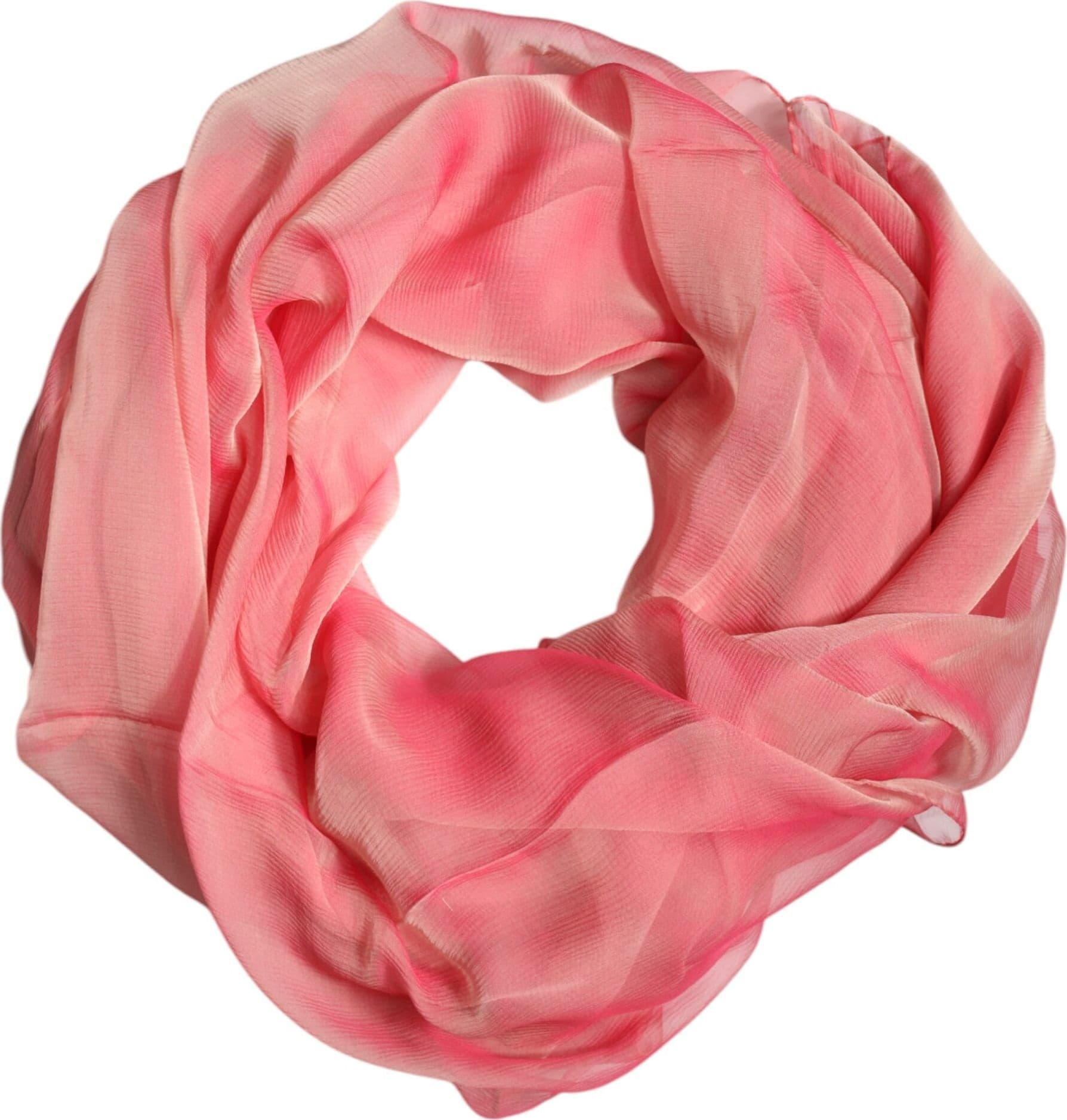Dolce & Gabbana Pink Silk Rectangle Women Wrap Shawl Scarf - 2