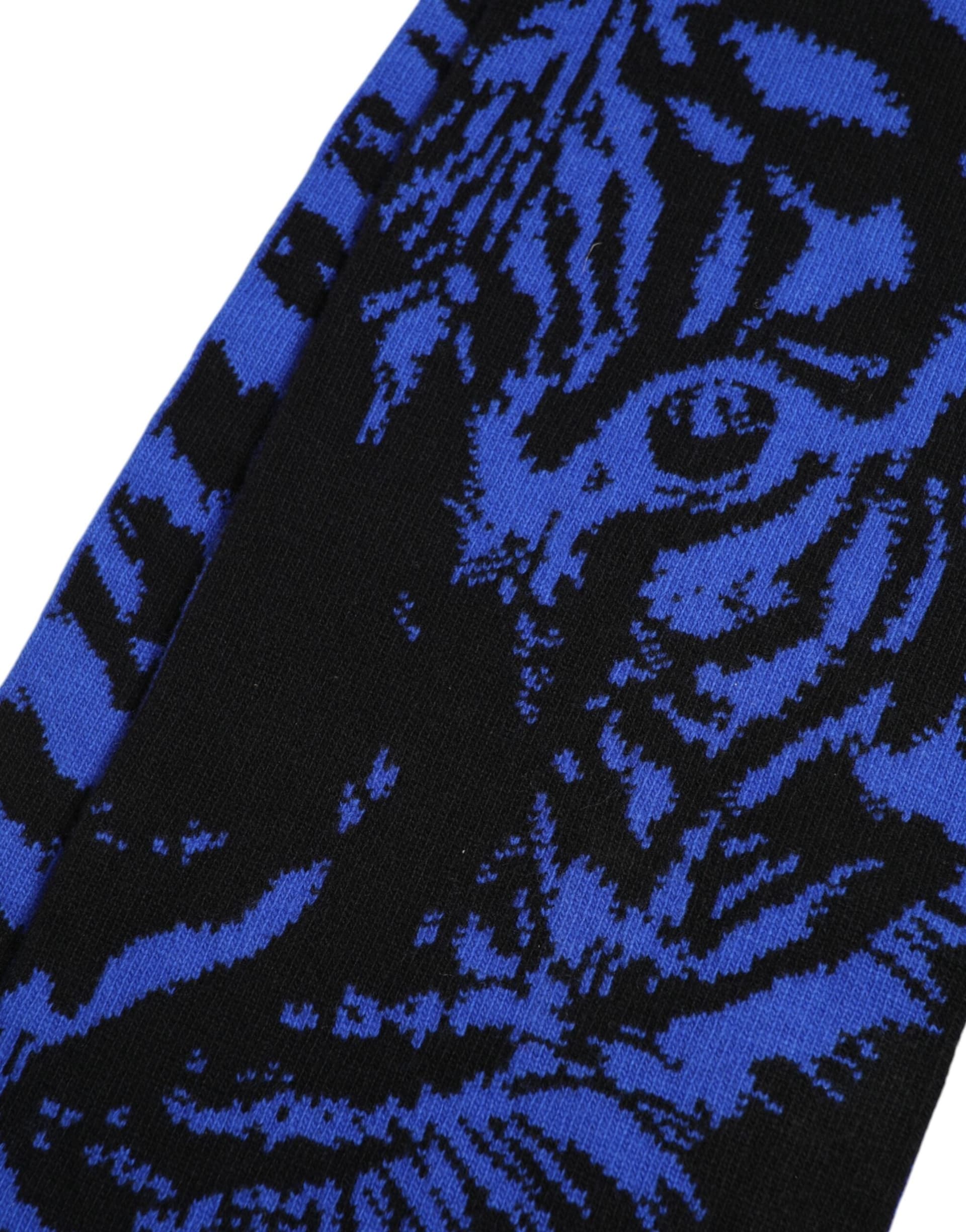 Dolce & Gabbana Blue Black Logo Neck Warmer Wrap Shawl Scarf - 6