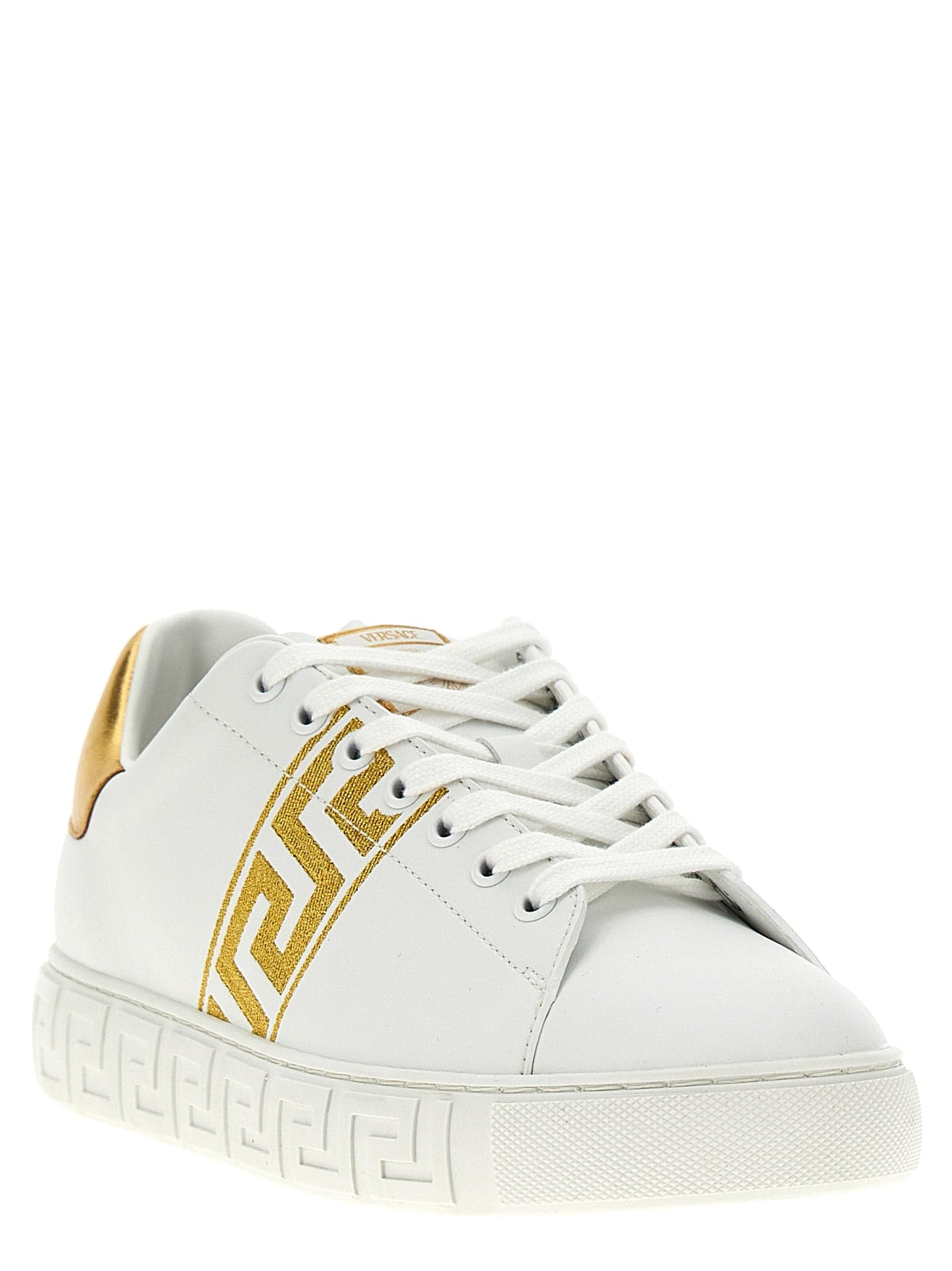 Versace Gold Polyamide Low Top Sneakers - 2