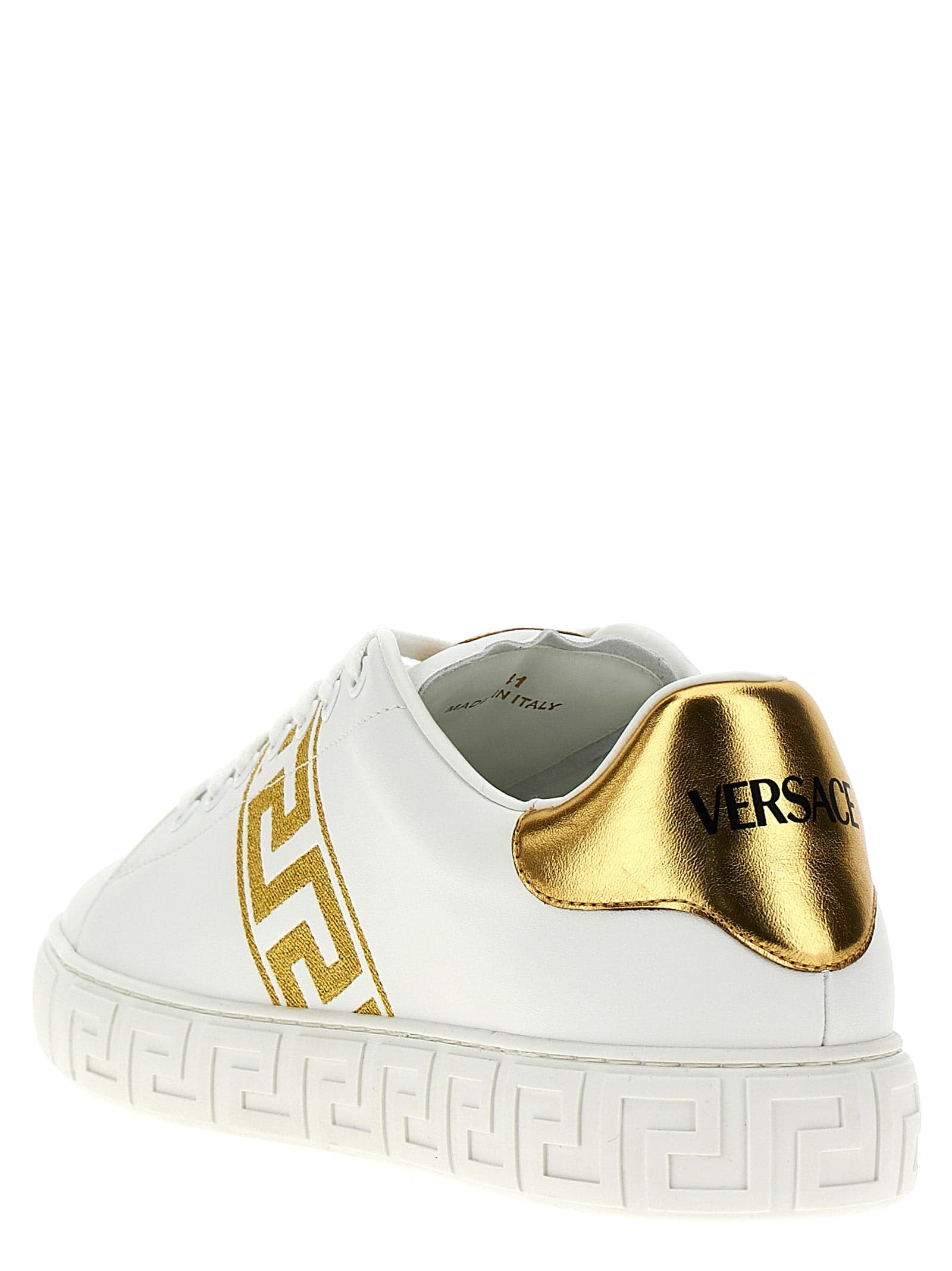 Versace Gold Polyamide Low Top Sneakers - 3
