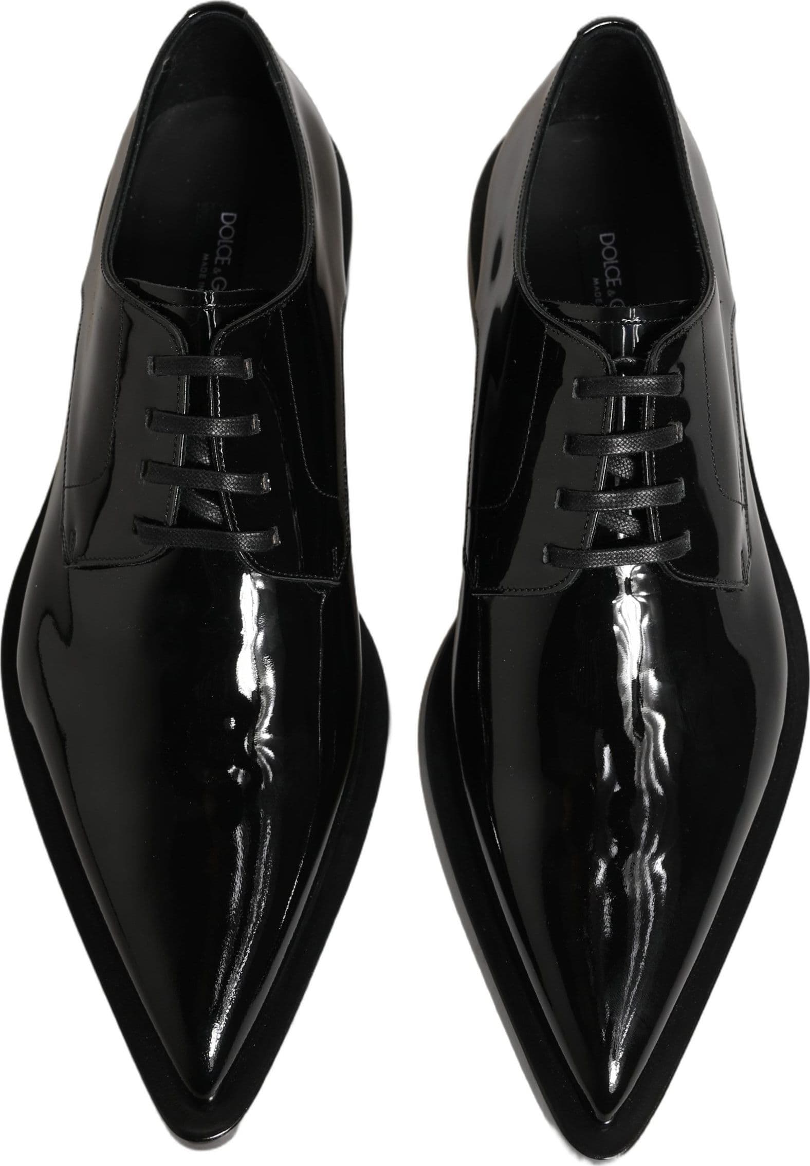 Dolce & Gabbana Black Leather Men Derby Dress Formal Shoes - 5