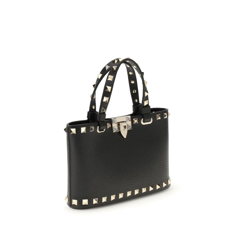 Valentino Garavani Black Calf Leather Bos Taurus Handbag - 2