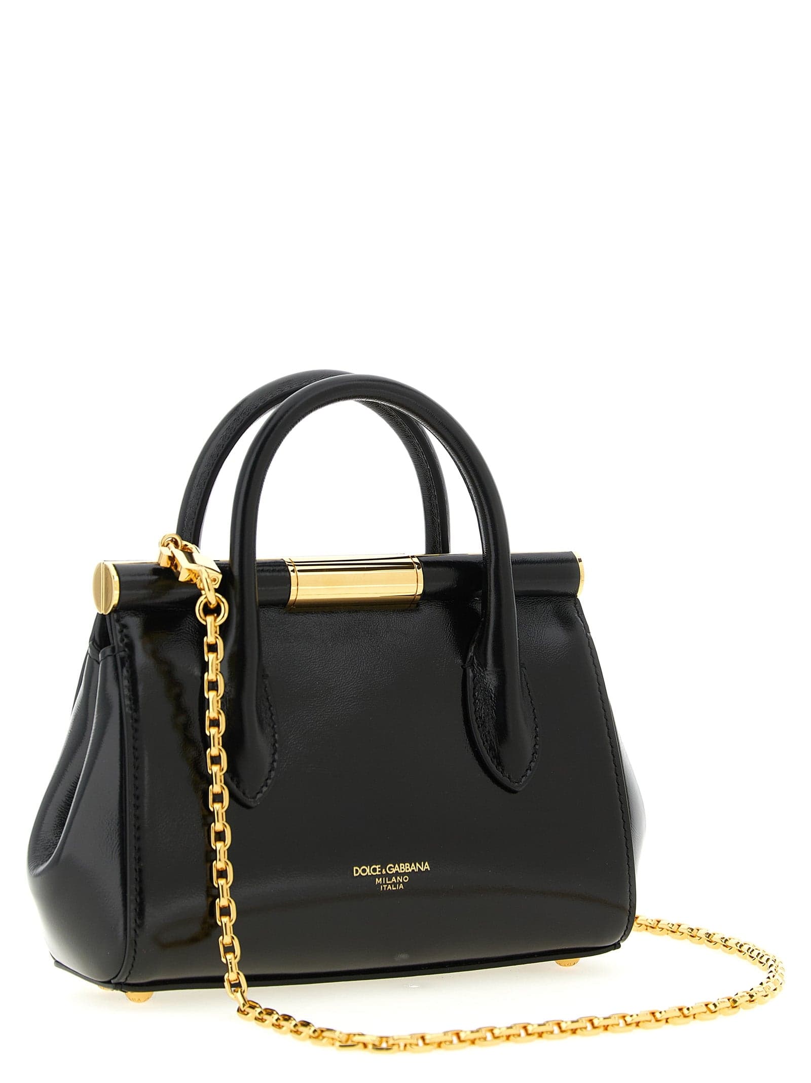 Dolce & Gabbana Black Calfskin Handbag - 2