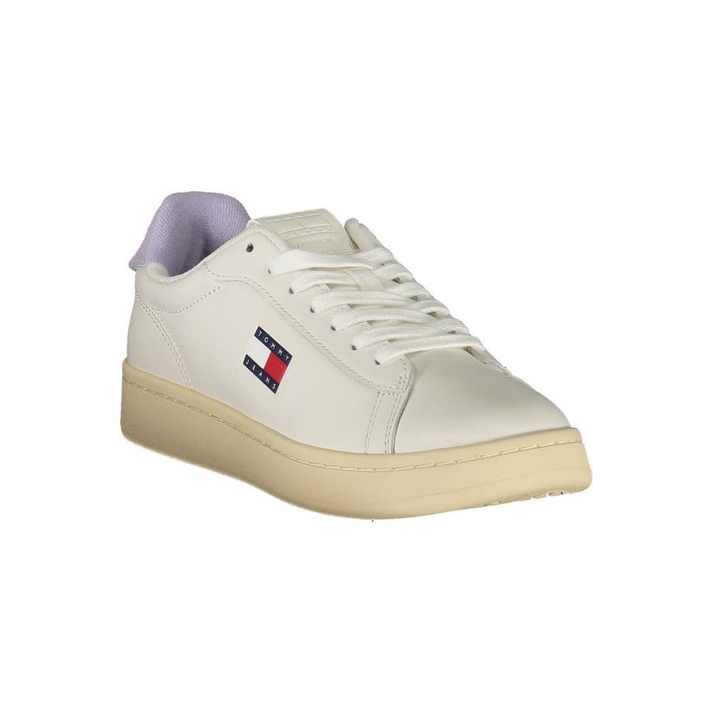 Tommy Hilfiger White Polyurethane Women Sneaker - 2