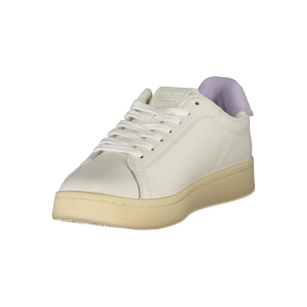 Tommy Hilfiger White Polyurethane Women Sneaker - 3