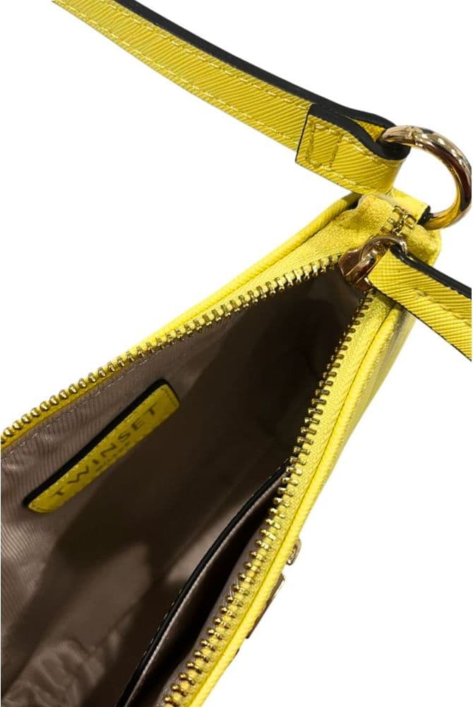 Twinset Yellow PU Women Shoulder Bag - 6