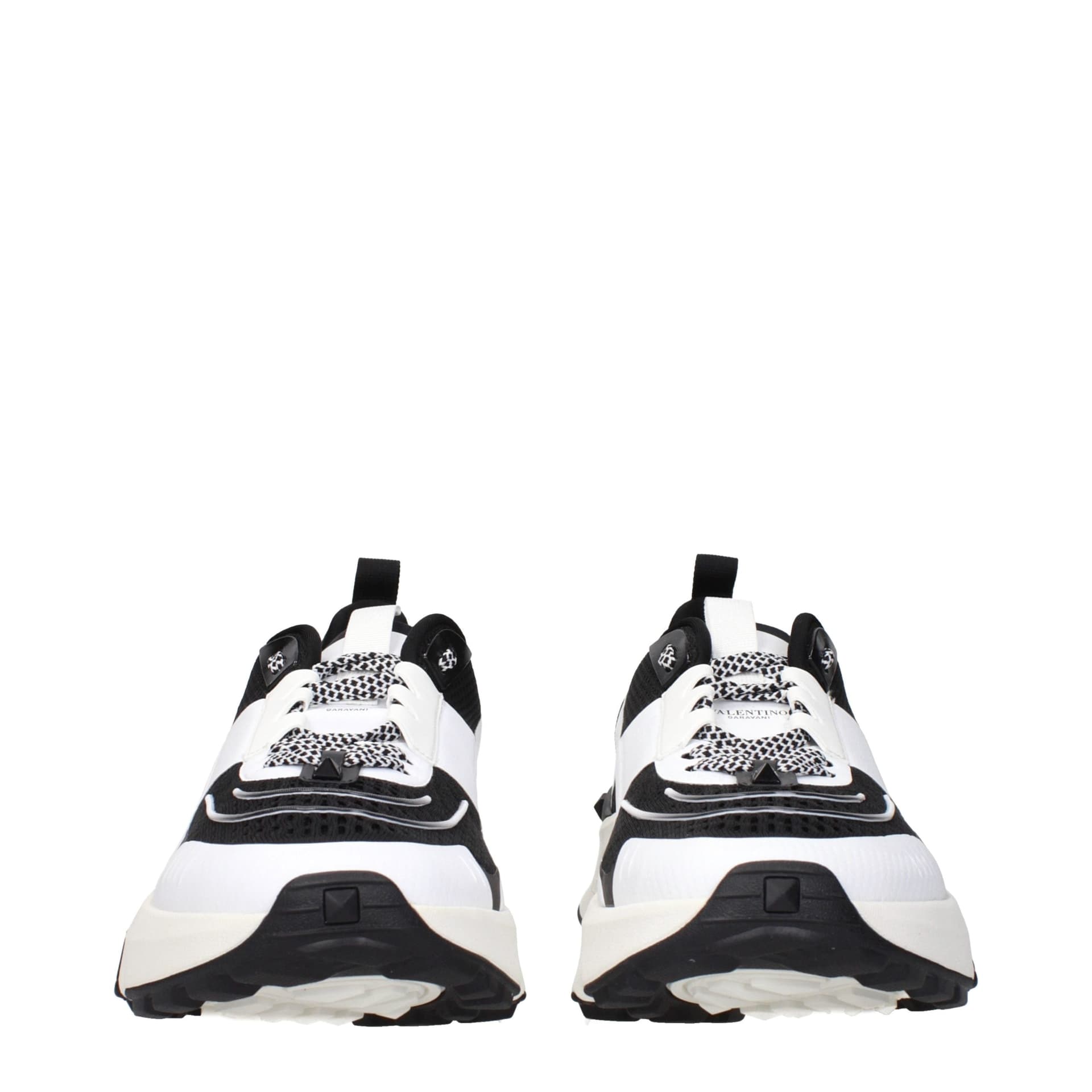 Valentino Garavani Black Fabric Athletic Sneakers - 3