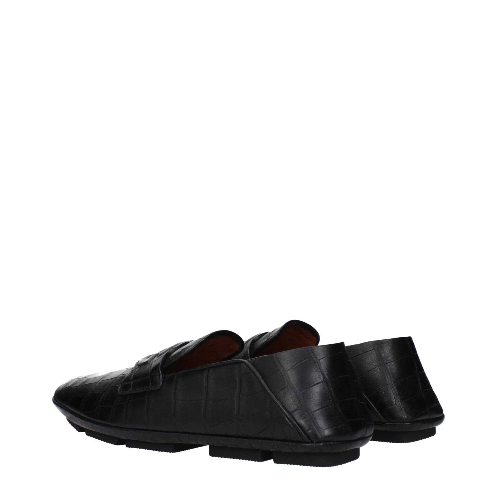 Dolce & Gabbana Black Leather Slip-On Loafers - 4