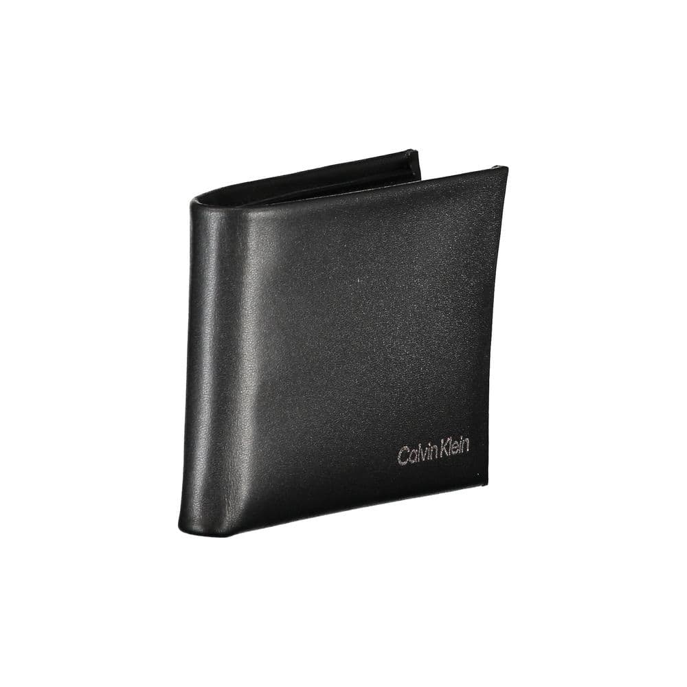 Calvin Klein Black Polyurethane Men Wallet - 2