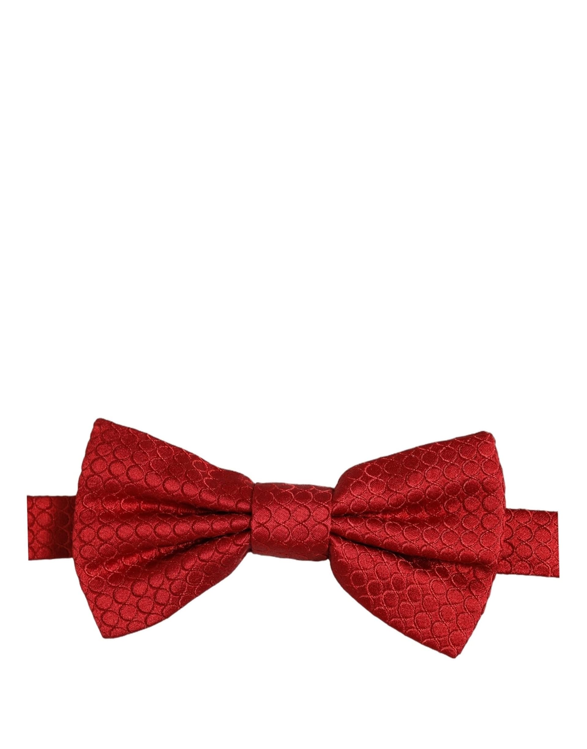 Dolce & Gabbana Men Red 100% Silk Adjustable Neck Papillon Bow Tie - 2