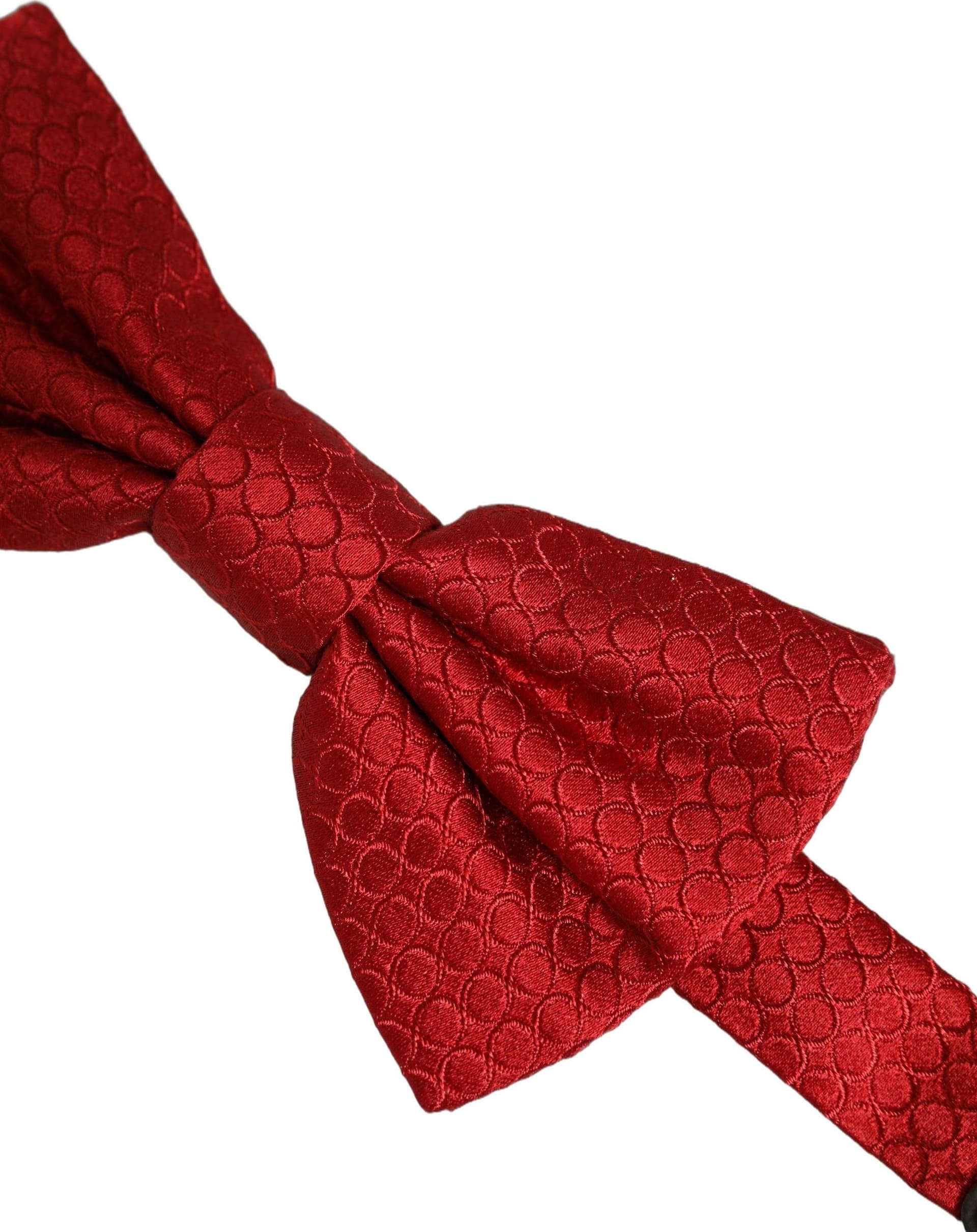 Dolce & Gabbana Men Red 100% Silk Adjustable Neck Papillon Bow Tie - 4