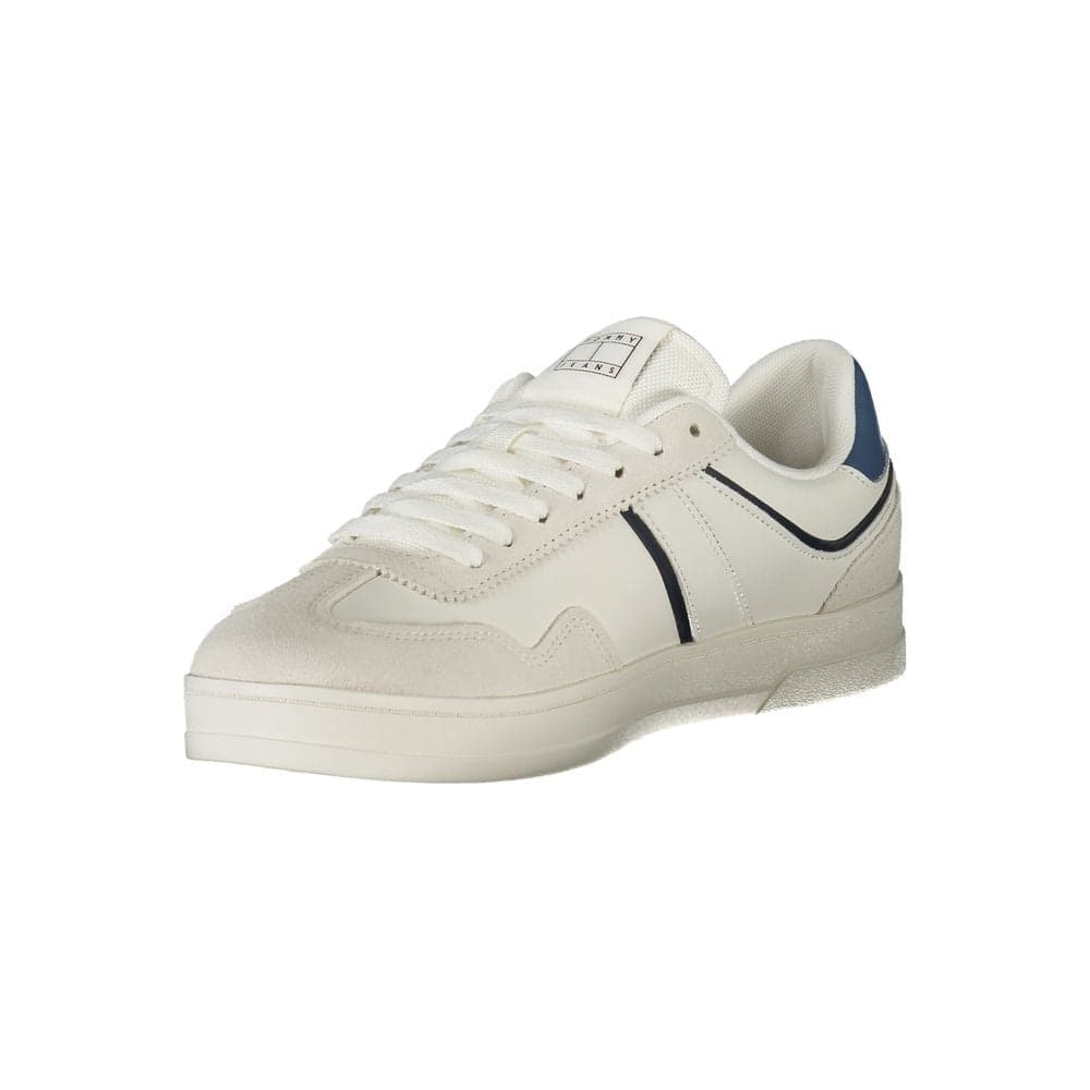 Tommy Hilfiger White Polyurethane Men's Sneaker - 3