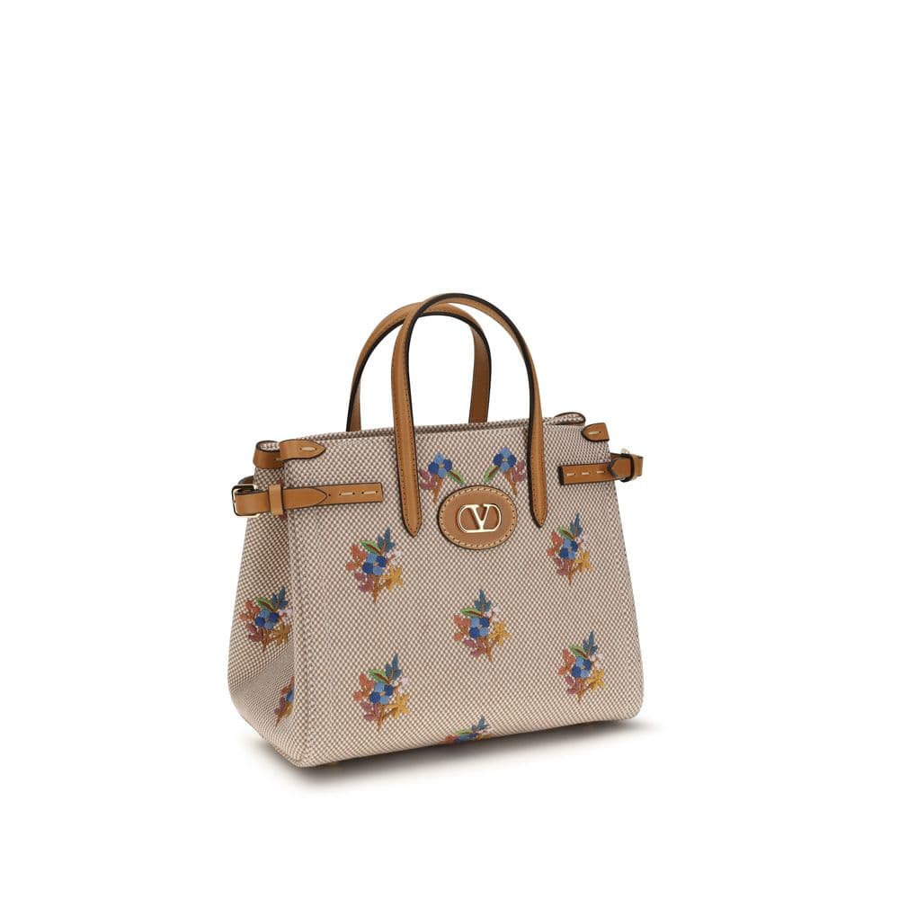 Valentino Garavani Beige Cotton Handbag - 2