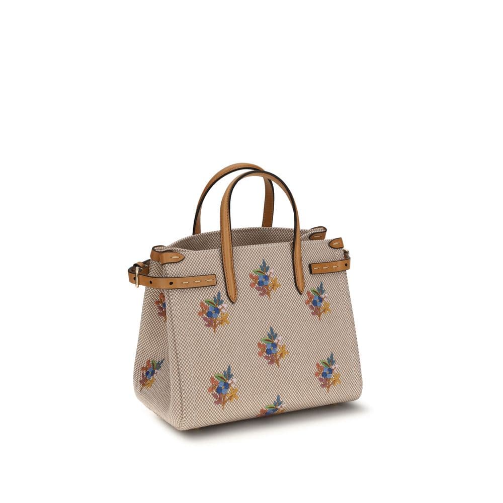 Valentino Garavani Beige Cotton Handbag - 3