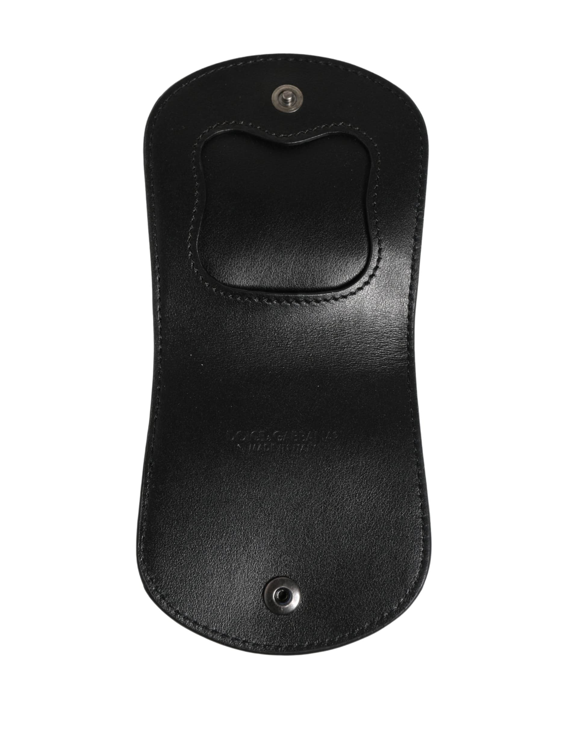 Dolce & Gabbana Black Exotic Skin Condom Case Holder Pocket Wallet - 6