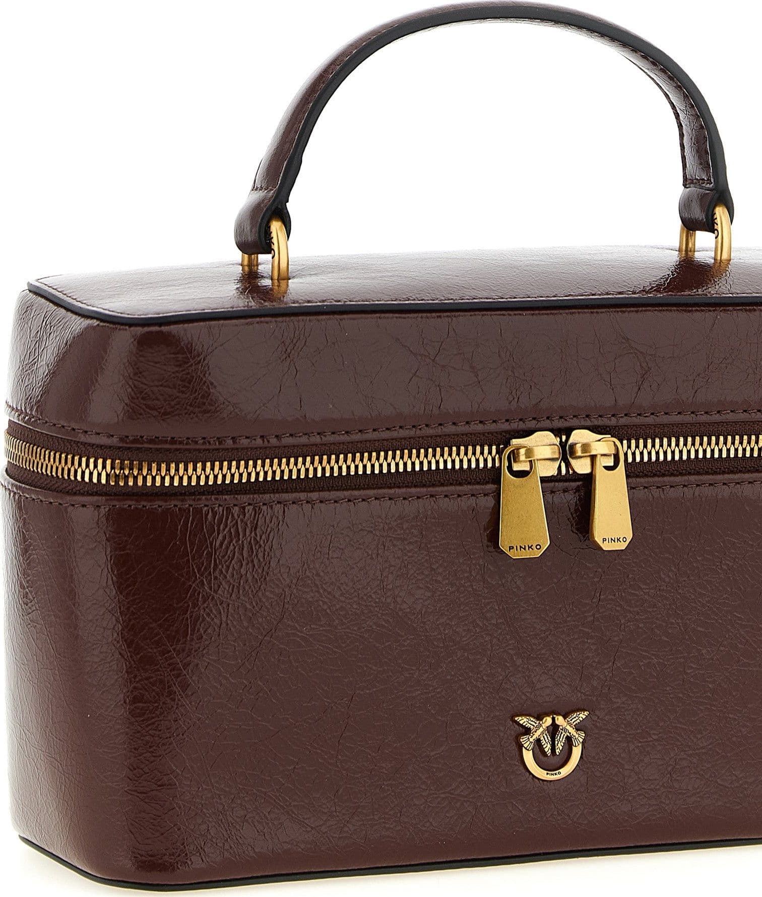 PINKO Brown Calfskin Handbag - 3