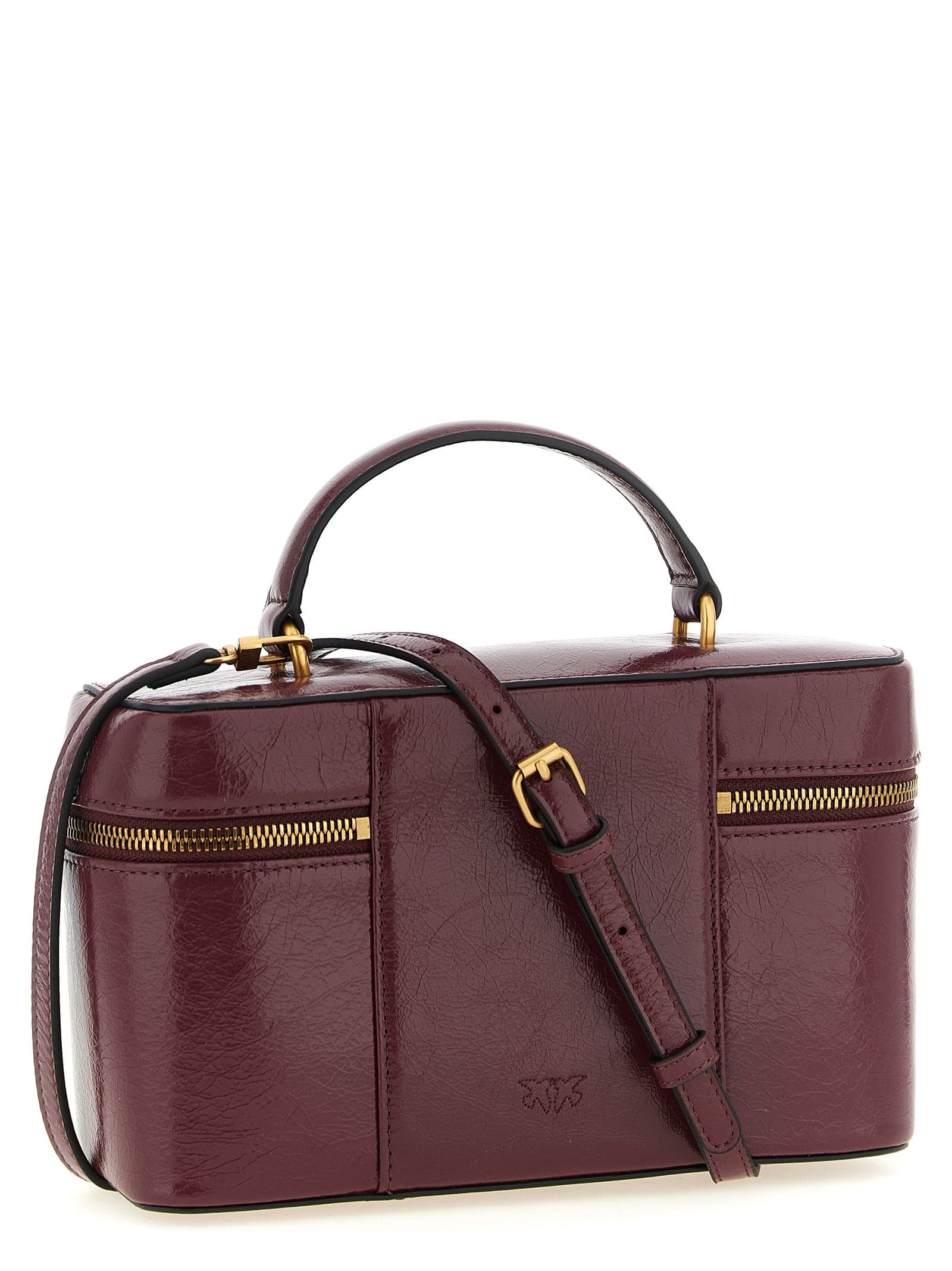 PINKO Bordeaux Calfskin Handbag - 2