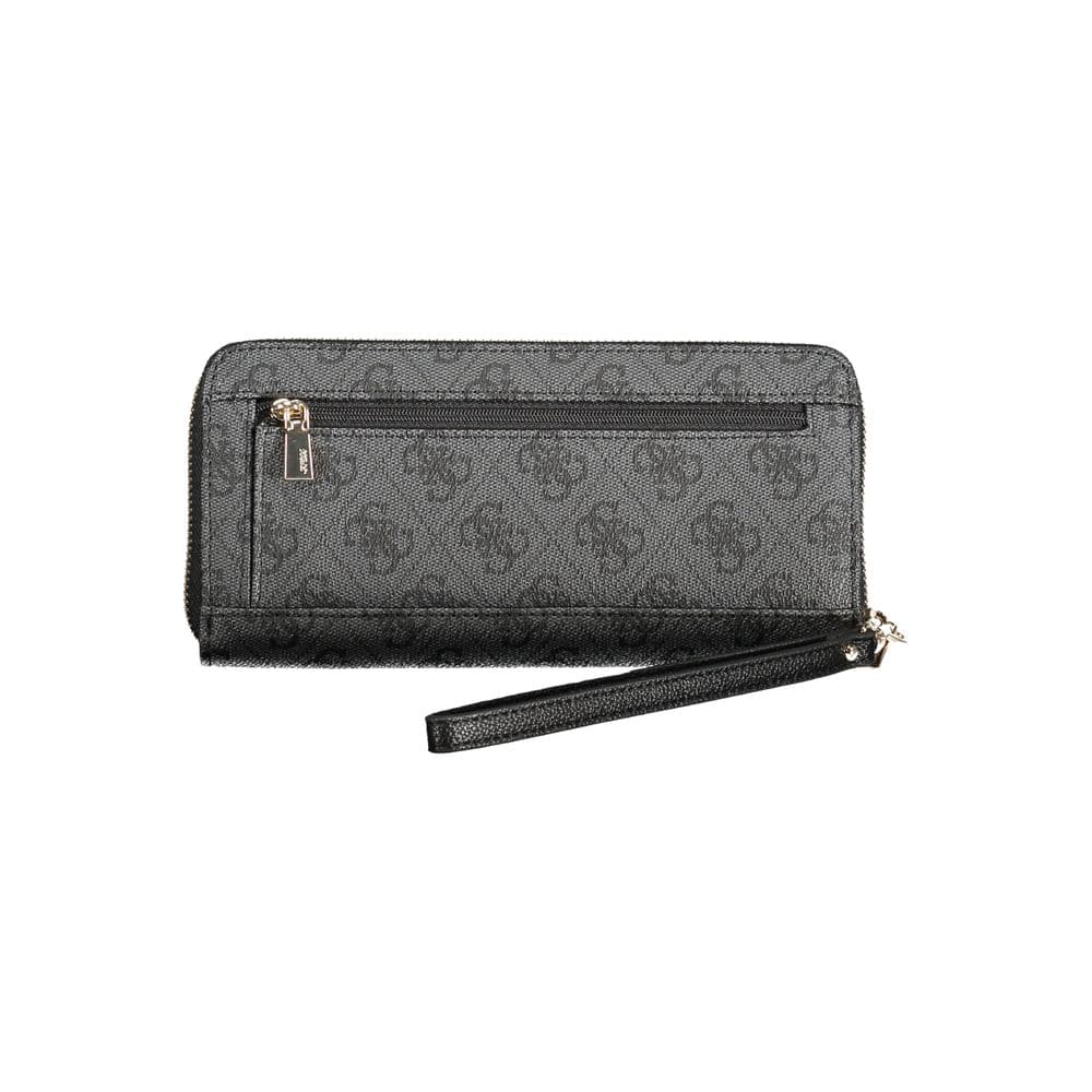 Guess Jeans Black Polyurethane Women's Wallet - 2