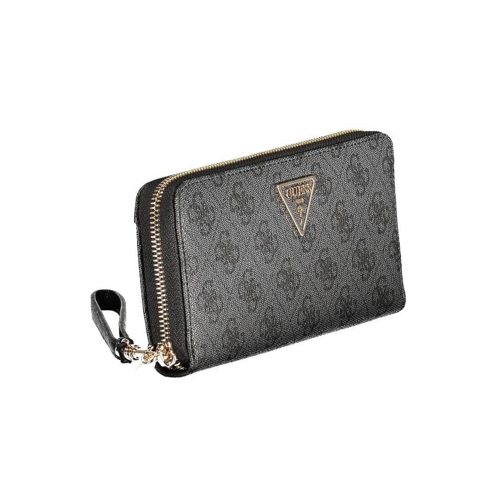 Guess Jeans Black Polyurethane Women's Wallet - 3