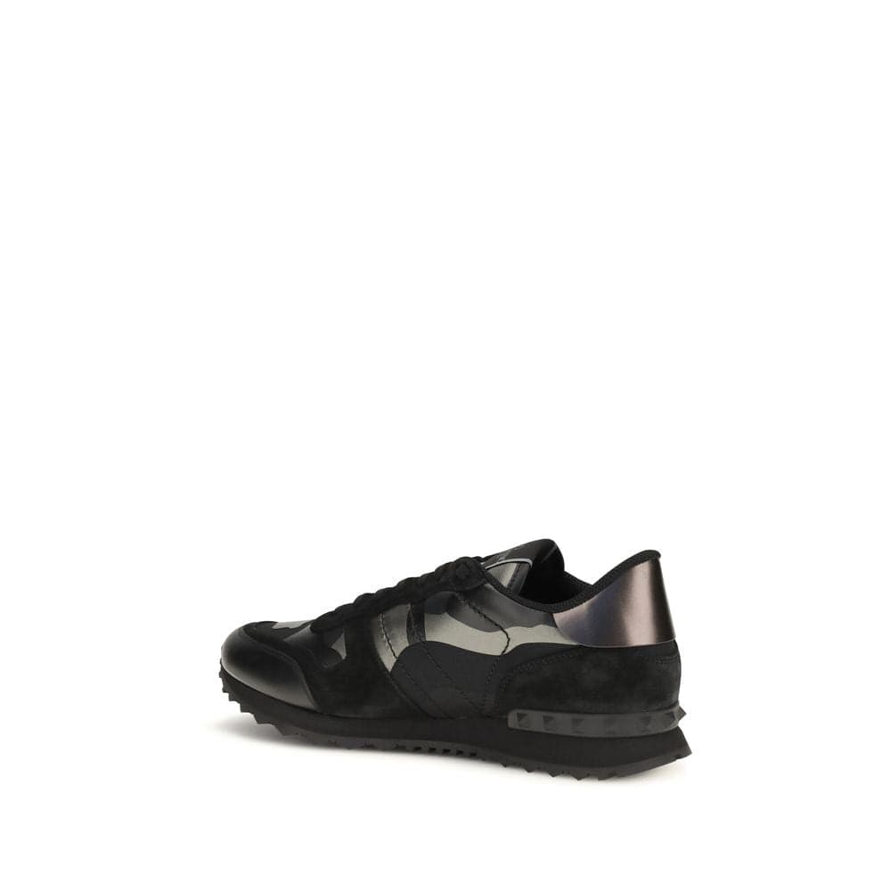 Valentino Garavani Black Polyamide Athletic Sneakers - 3