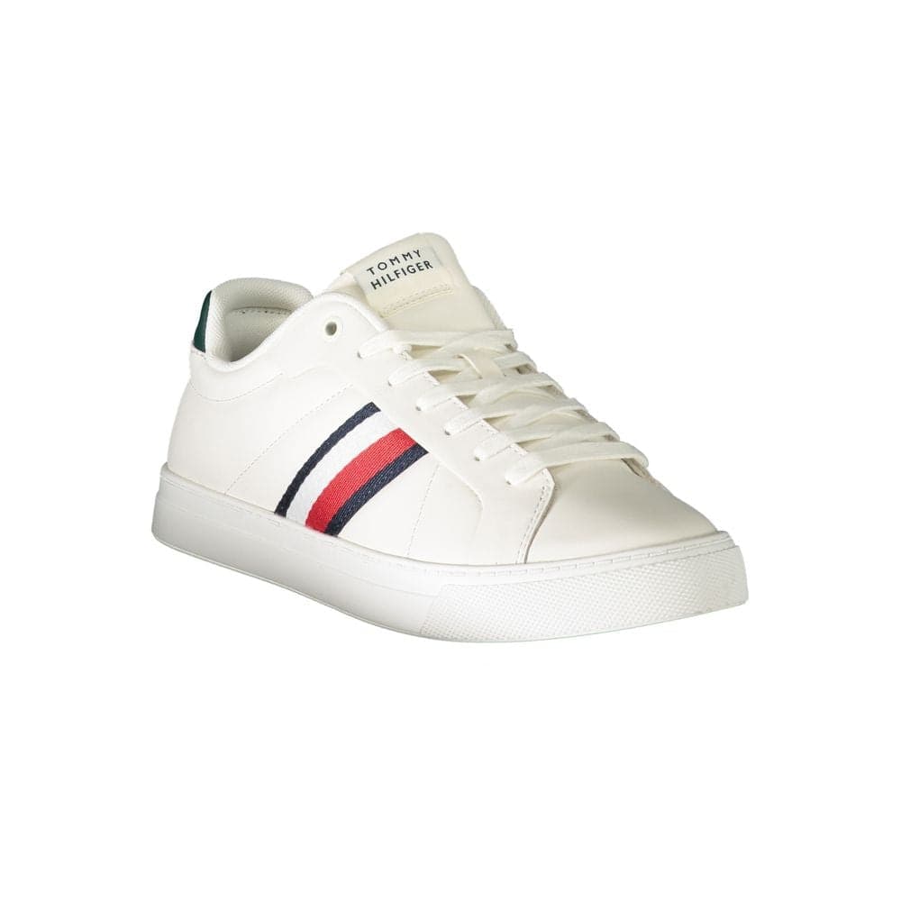 Tommy Hilfiger White Leather Men Sneaker - 2