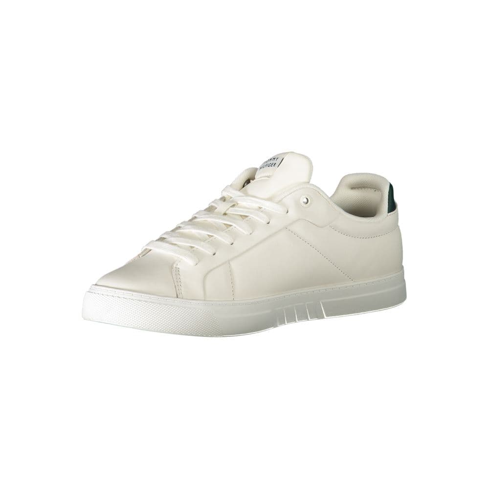 Tommy Hilfiger White Leather Men Sneaker - 3