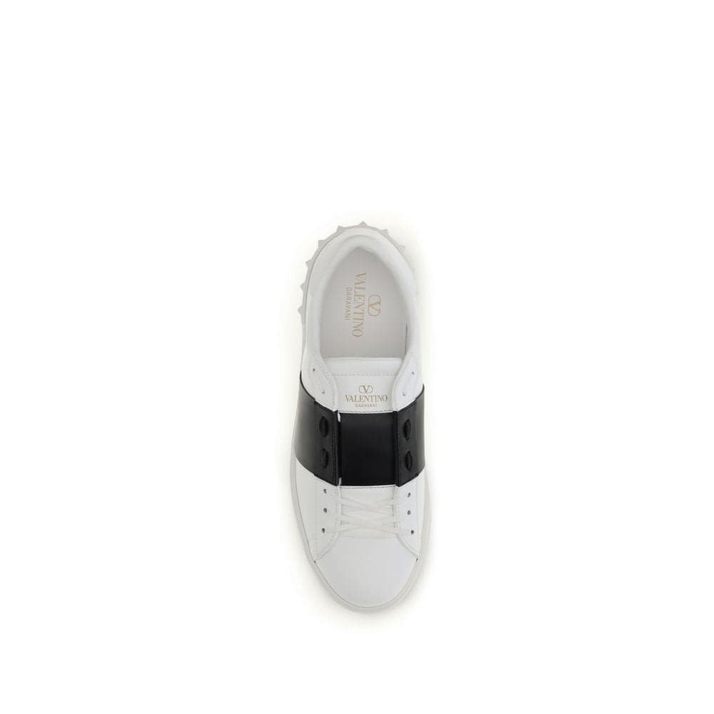 Valentino Garavani Blue Calf Leather Bos Taurus Low Top Sneakers - 4