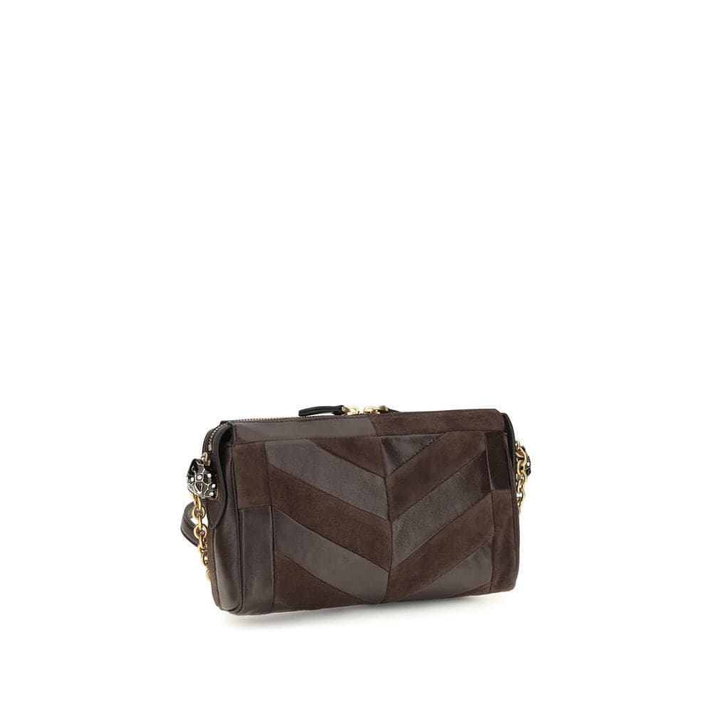 Valentino Garavani Brown Calf Leather Bos Taurus Shoulder Bag - 3