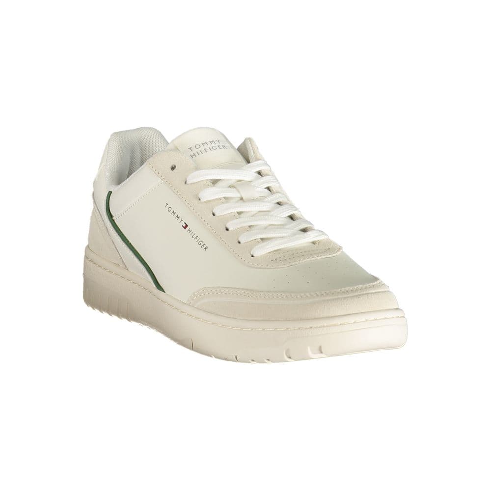 Tommy Hilfiger White Polyurethane Men's Sneaker - 2