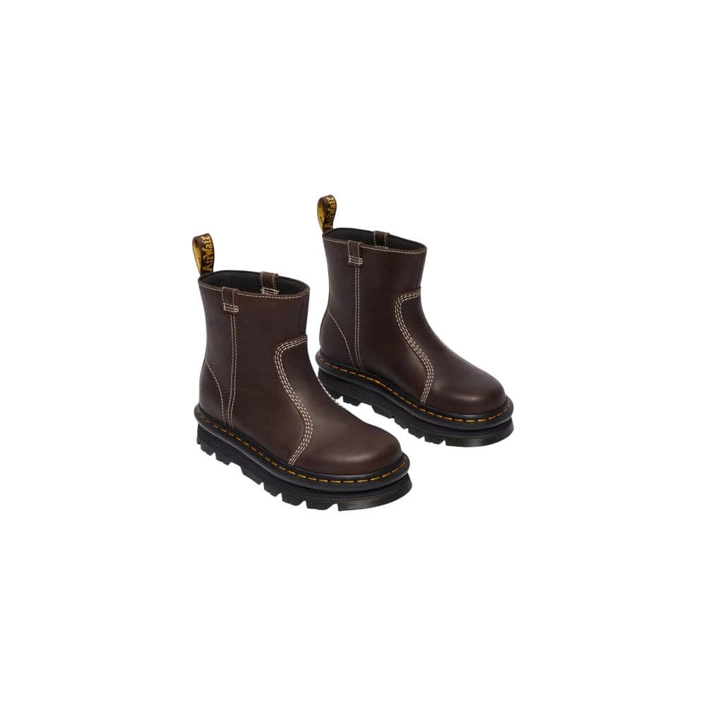 Dr. Martens Brown Leather Ankle Boots - 3