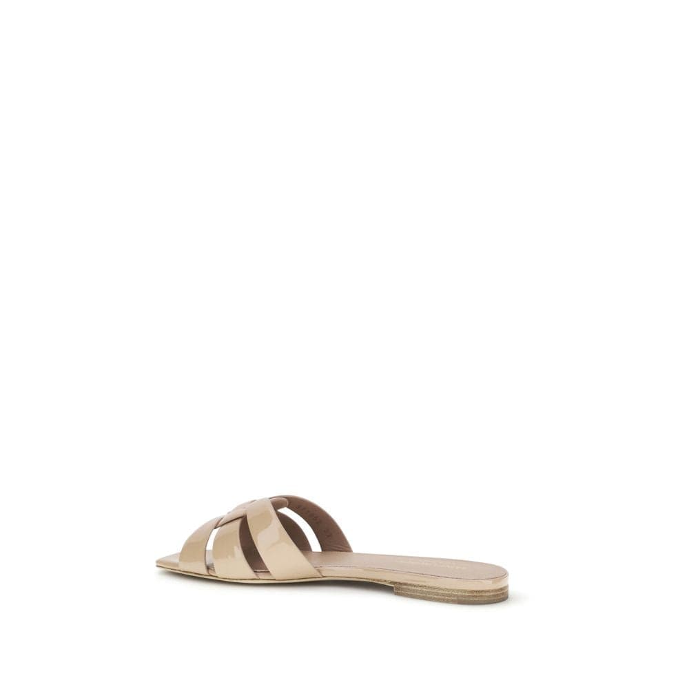 Saint Laurent Multicolor Calf Leather Bos Taurus Flat Sandals - 3