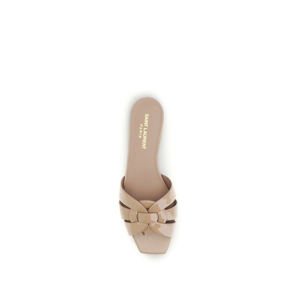 Saint Laurent Multicolor Calf Leather Bos Taurus Flat Sandals - 4