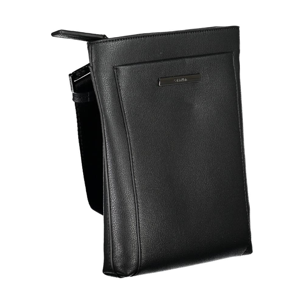Calvin Klein Black Polyester Men's Shoulder Bag - 3