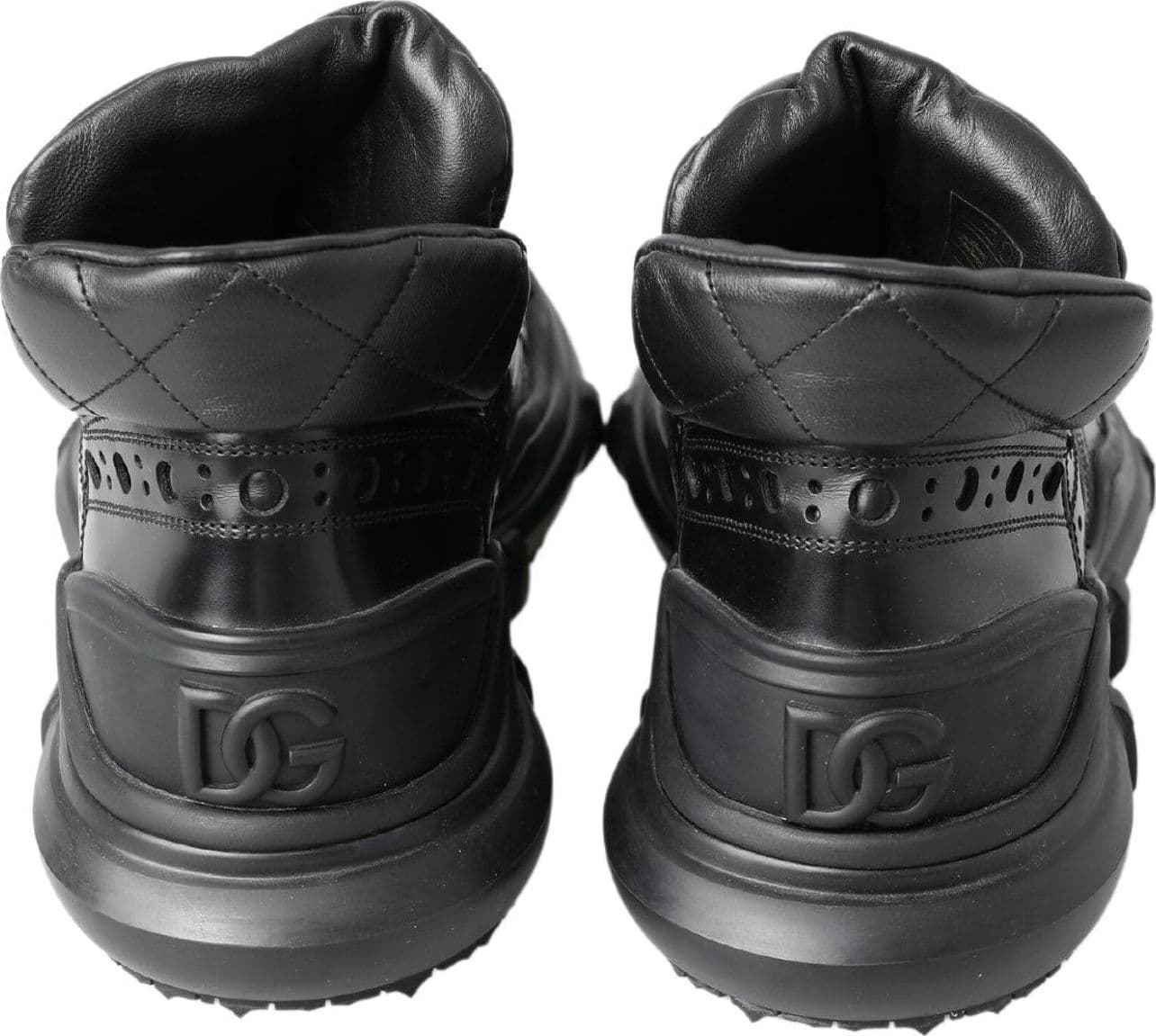 Dolce & Gabbana Black Leather Ankle Casual Boots - 4