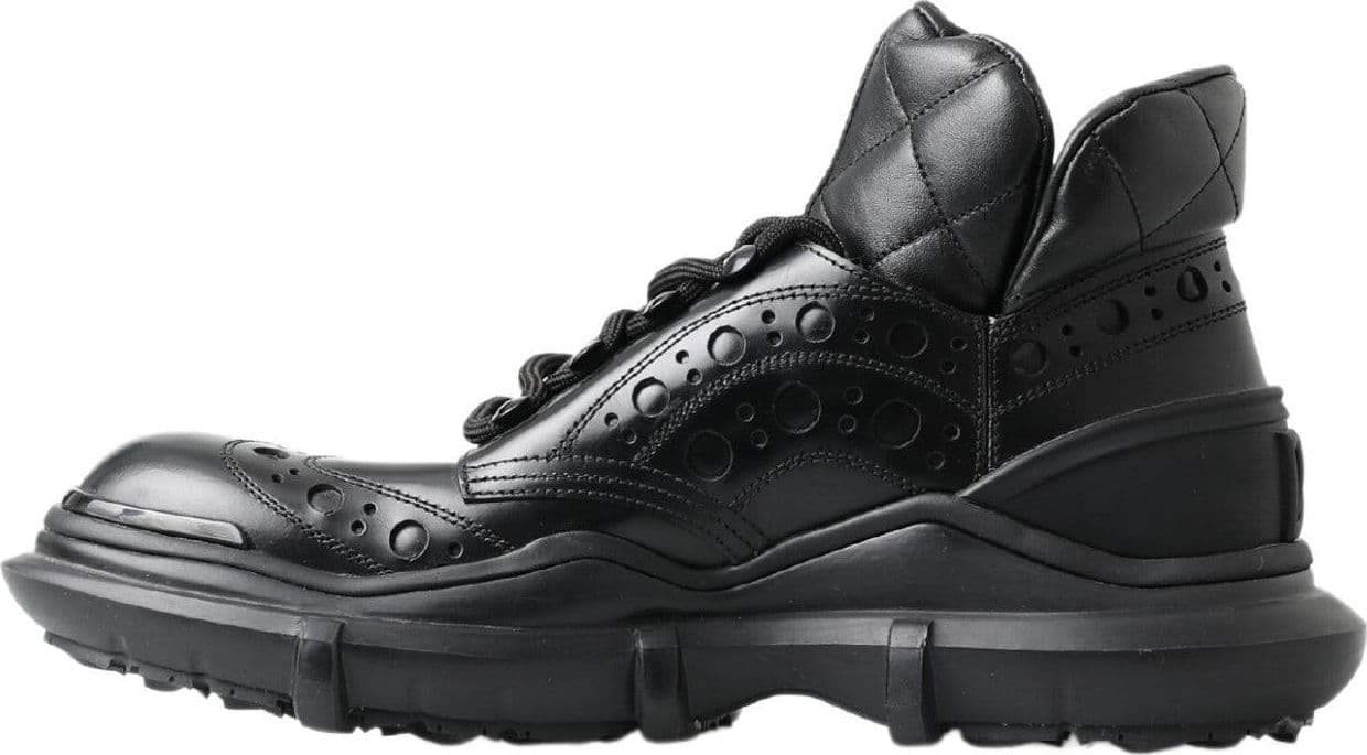 Dolce & Gabbana Black Leather Ankle Casual Boots - 6