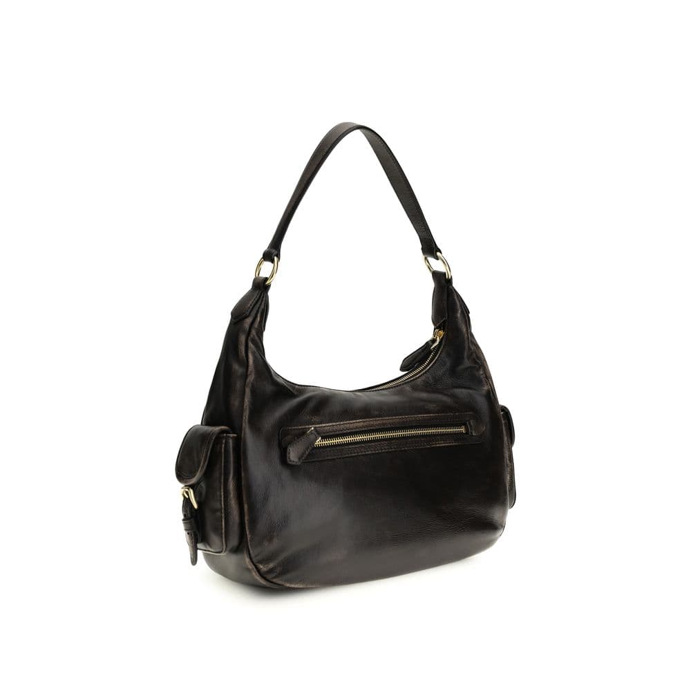 Miu Miu Brown Calf Leather Bos Taurus Shoulder Bag - 3