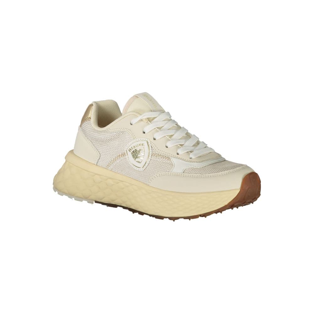 Blauer Beige Leather Women Sneaker - 2