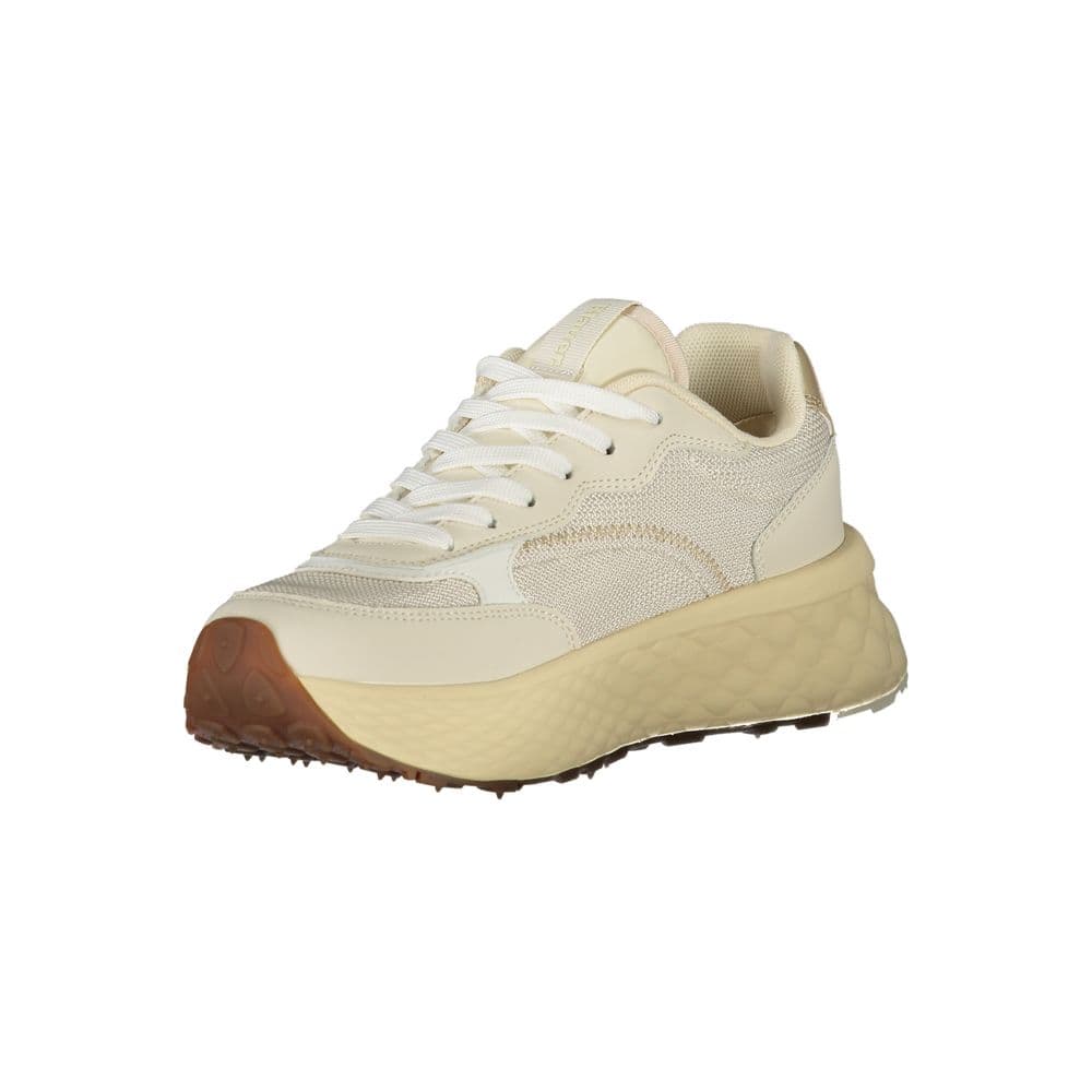 Blauer Beige Leather Women Sneaker - 3