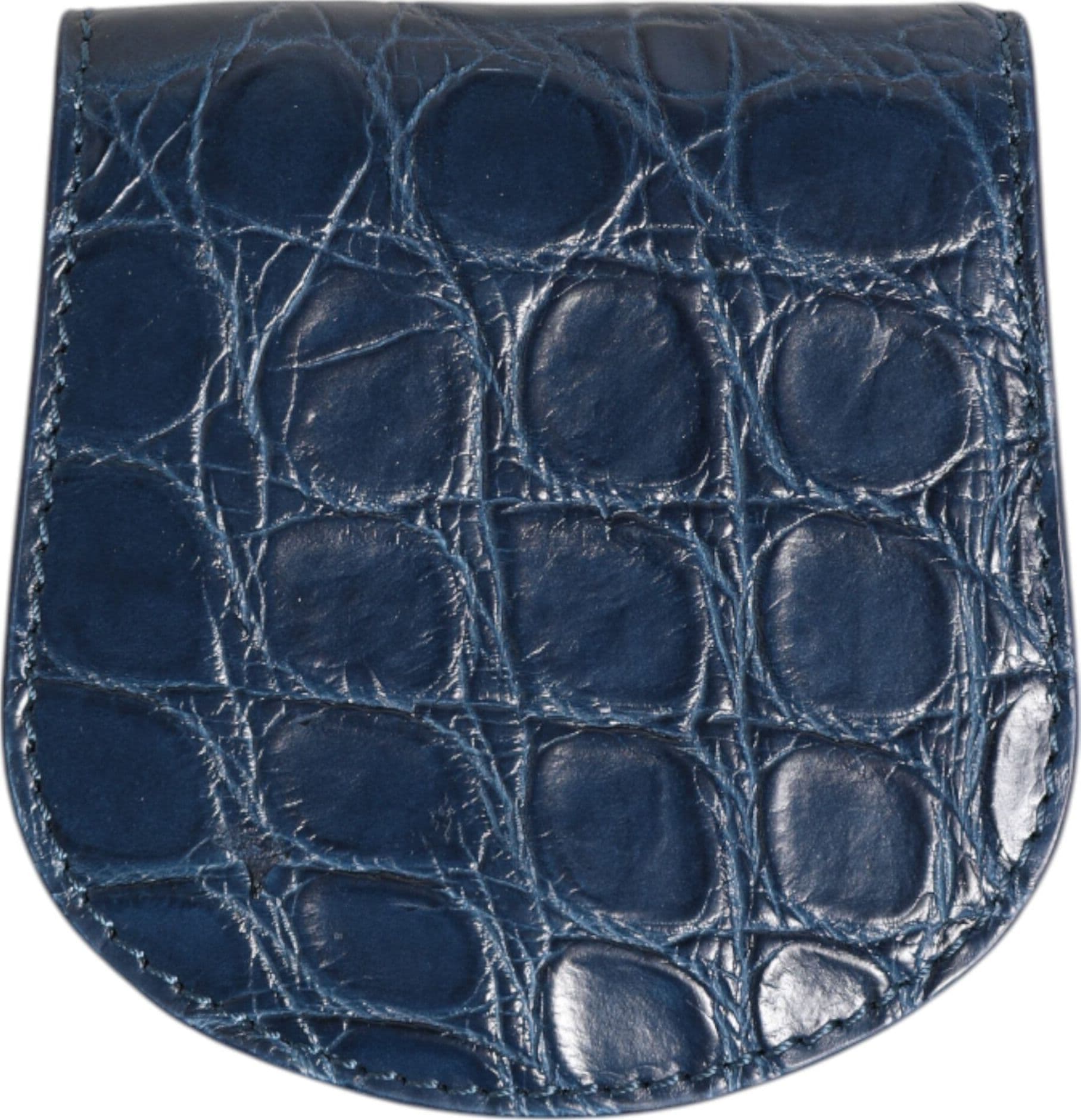 Dolce & Gabbana Blue Exotic Skin Coin Condom Case Holder Pocket Wallet - 5