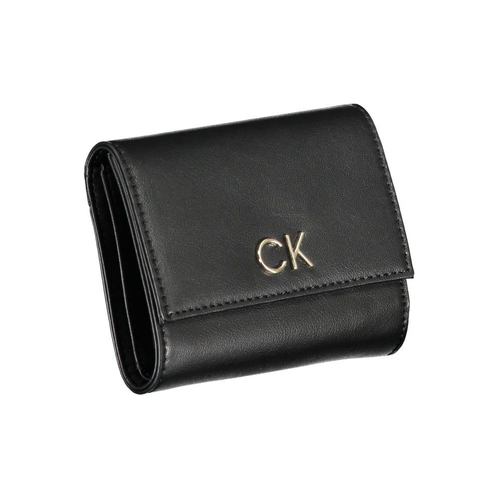 Calvin Klein Nero Polyurethane Women Wallet - 3