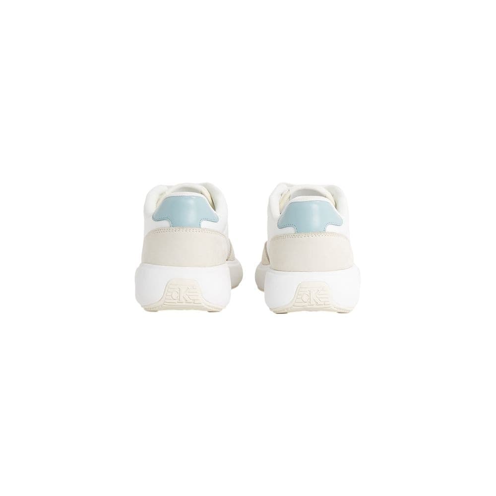 Calvin Klein Jeans Beige Leather Athletic Sneakers - 4