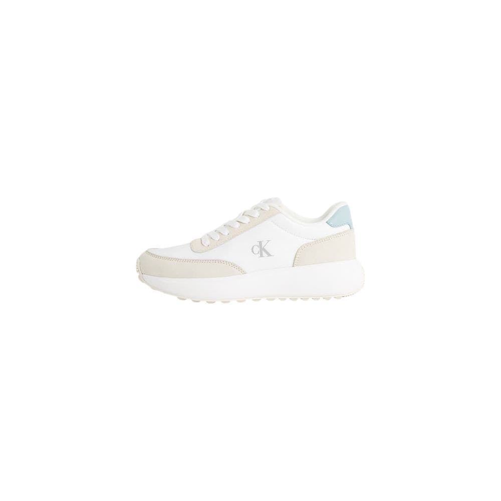 Calvin Klein Jeans Beige Leather Athletic Sneakers - 5