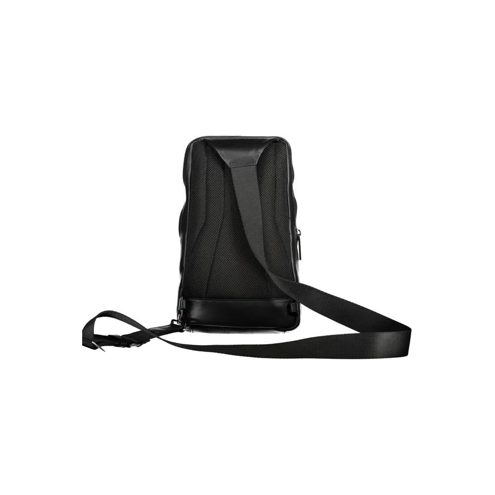 Piquadro Nero Leather Mens Shoulder Bag - 2