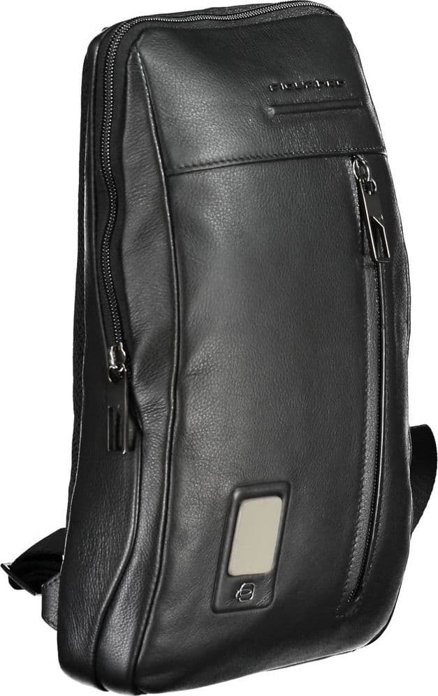 Piquadro Nero Leather Mens Shoulder Bag - 3