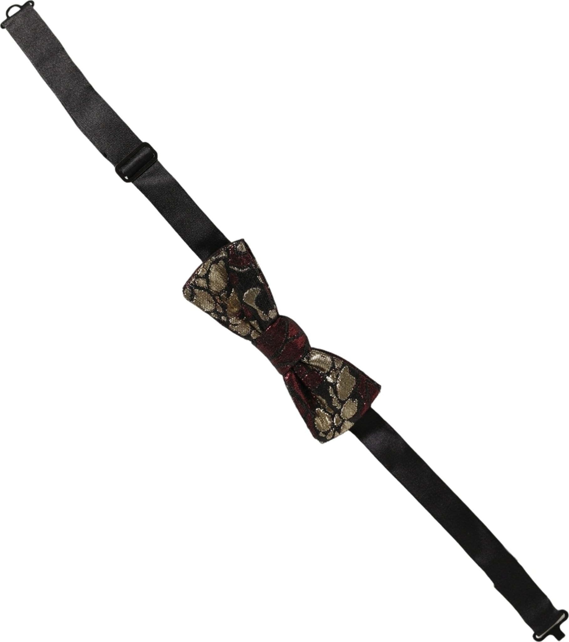 Dolce & Gabbana Multicolor Floral Jacquard Adjustable Neck Papillon Bow Tie - 2