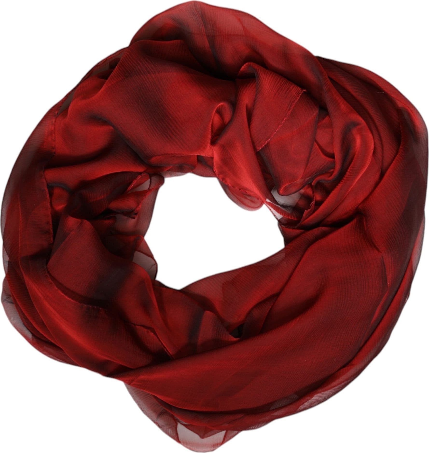 Dolce & Gabbana Red Silk Rectangle Women Wrap Shawl Scarf - 2