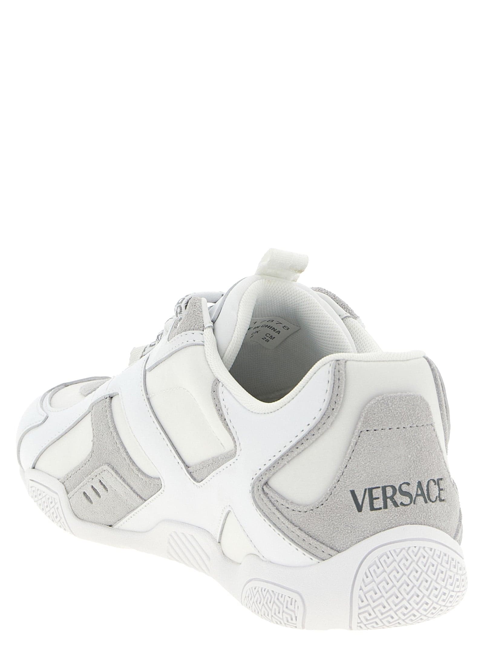 Versace White Calfskin Athletic Sneakers - 3