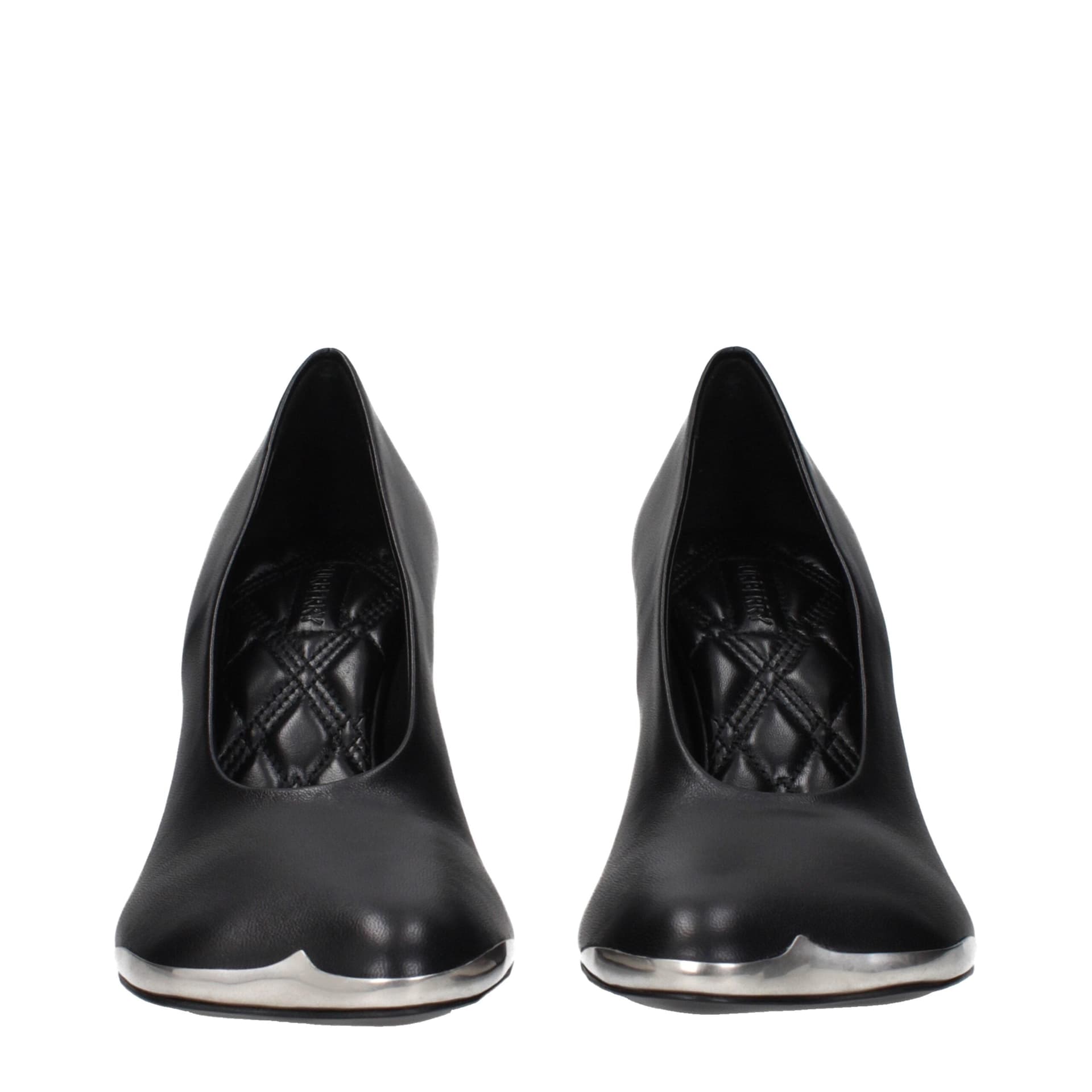 Burberry Black Leather High Heel Pumps - 3