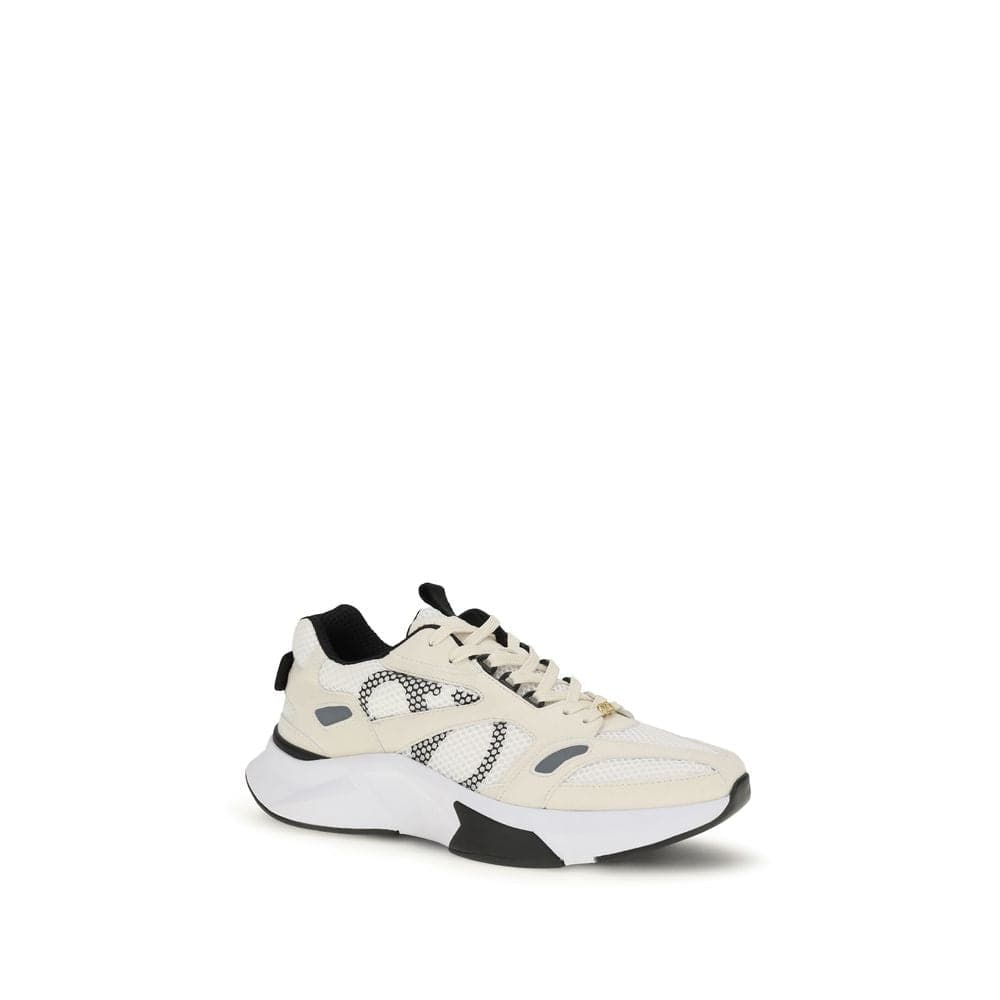 Valentino Garavani White Fabric Low Top Sneakers - 2