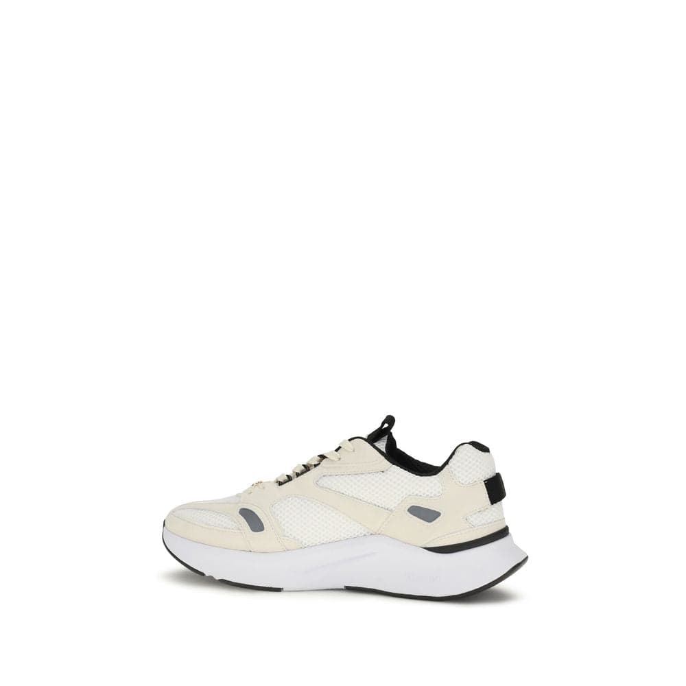 Valentino Garavani White Fabric Low Top Sneakers - 3